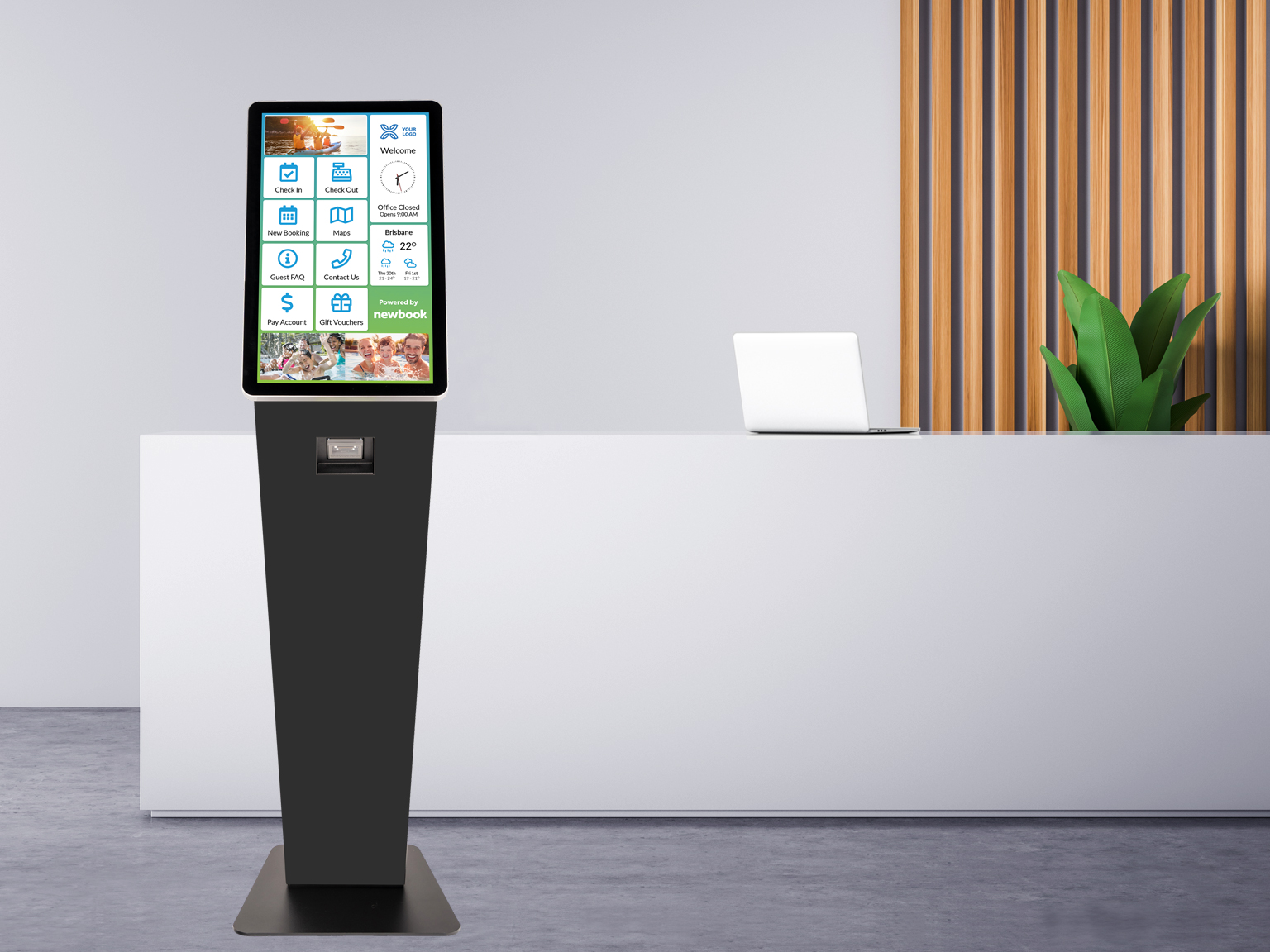 screenshot of Newbook Self-Service Kiosk